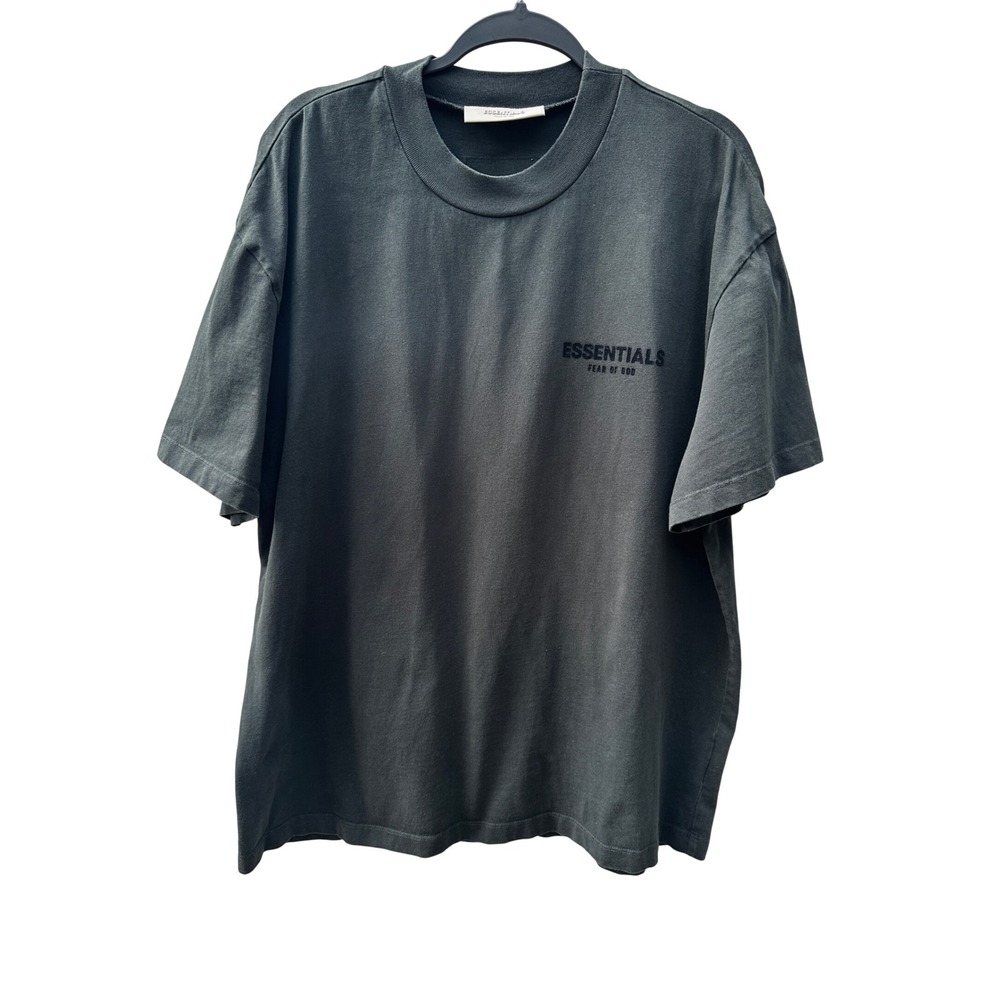 Fear of God Essentials Oversized Logo T-Shirt Black Mens Medium